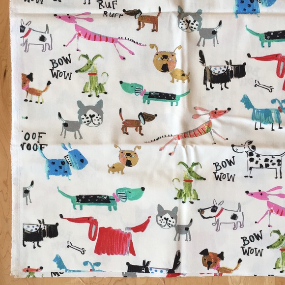 Painted Dog Print Duck Cloth Fabric - Picture 7 of 13